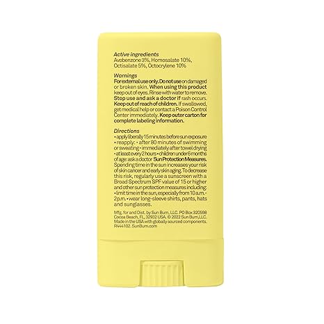 Sun Bum Kids SPF 50 Clear Face Stick Sunscreen